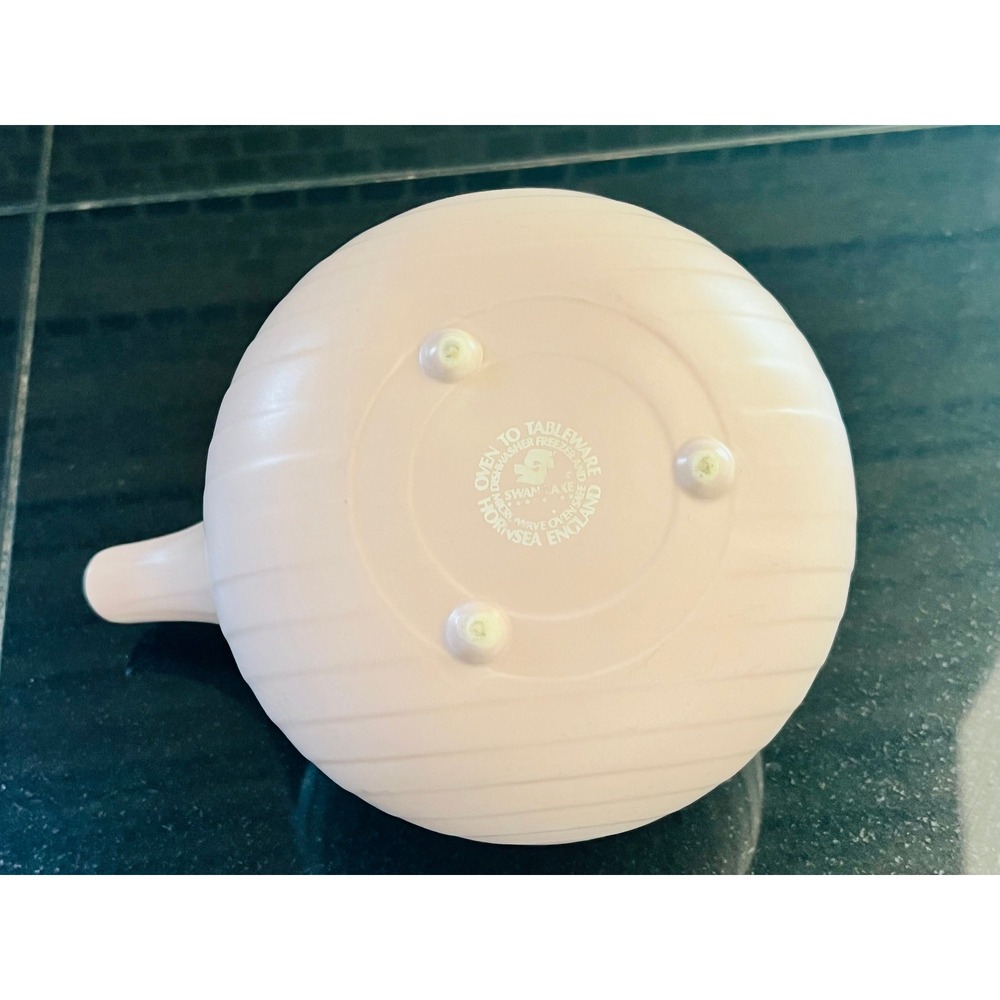 Vintage Hornsea Concept Pink Matte Mid Century Teapot with Swan Finial - Picture 9 of 10
